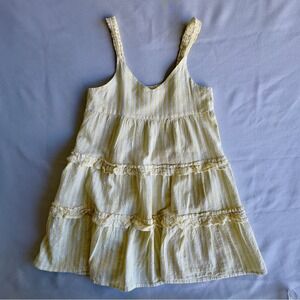 Treasure & Bond Striped Yellow and White Sundress Size Large Child